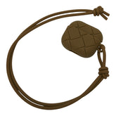 ボッテガヴェネタ イントレチャート イヤホンケース AirPods Pro ケース 691715 カーキ ラバー レディース BOTTEGAVENETA 【中古】